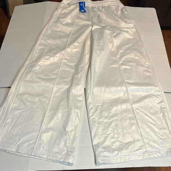 adidas White Wide Leg Pants - Picture 11 of 16